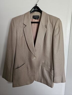 Liz Claiborne Collection Vintage 90s Taupe Single-Button Women's Blazer